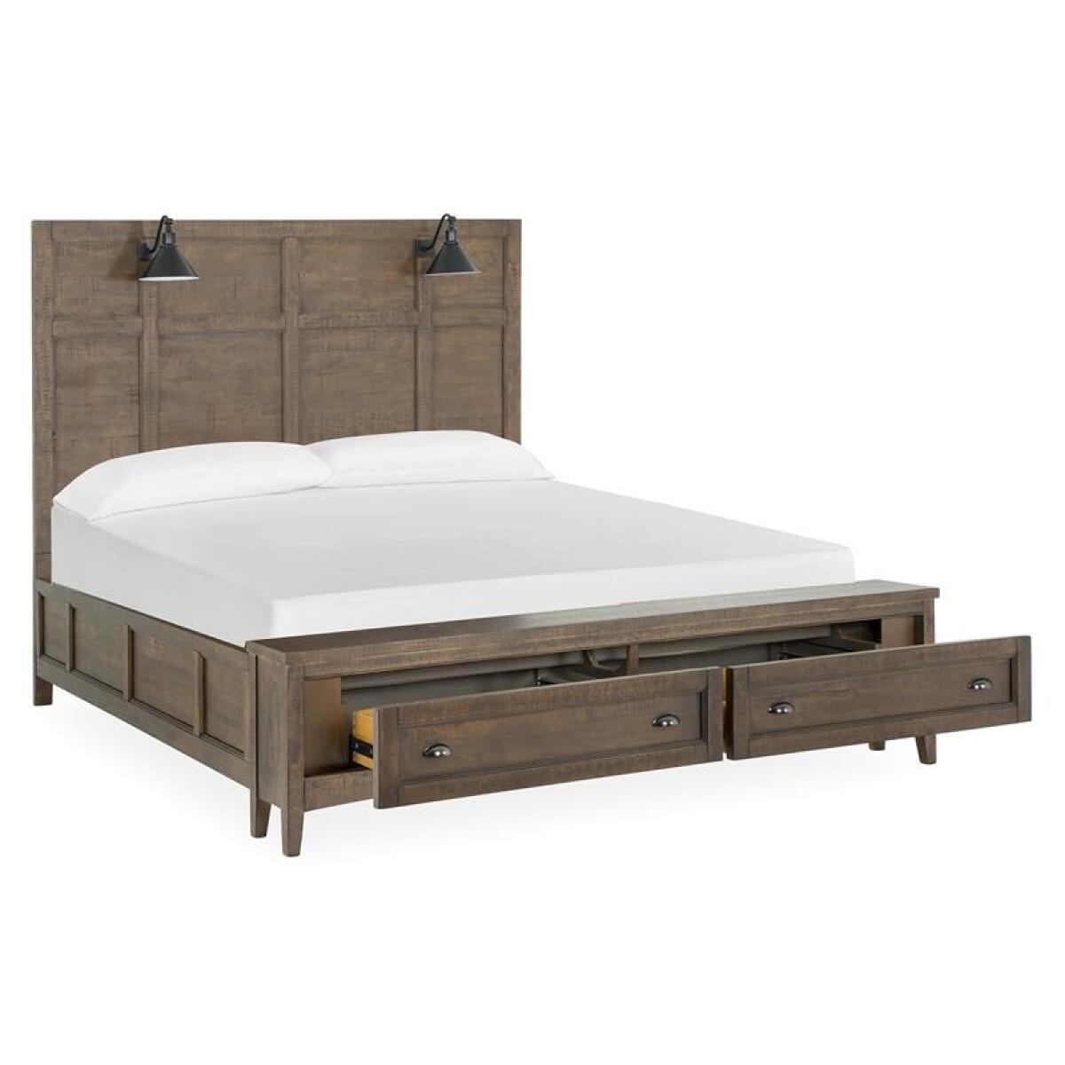 Bay Creek Complete Cal.King Lamp Panel Storage Bed - Image 5