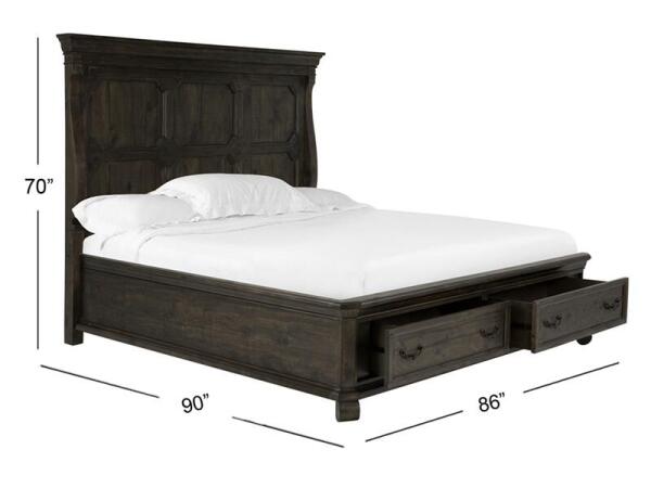 Bellamy B2491-64B Complete King Panel Storage Bed - Image 3