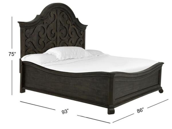 Bellamy Complete Cal.King Shaped Panel Bed Beds Beds 9