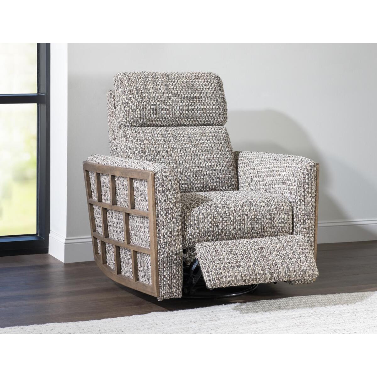 Swivel Glider Recliner Recliners Brown 5