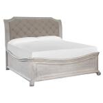 Bronwyn Wood Queen/King Bed Shaped Rails SU