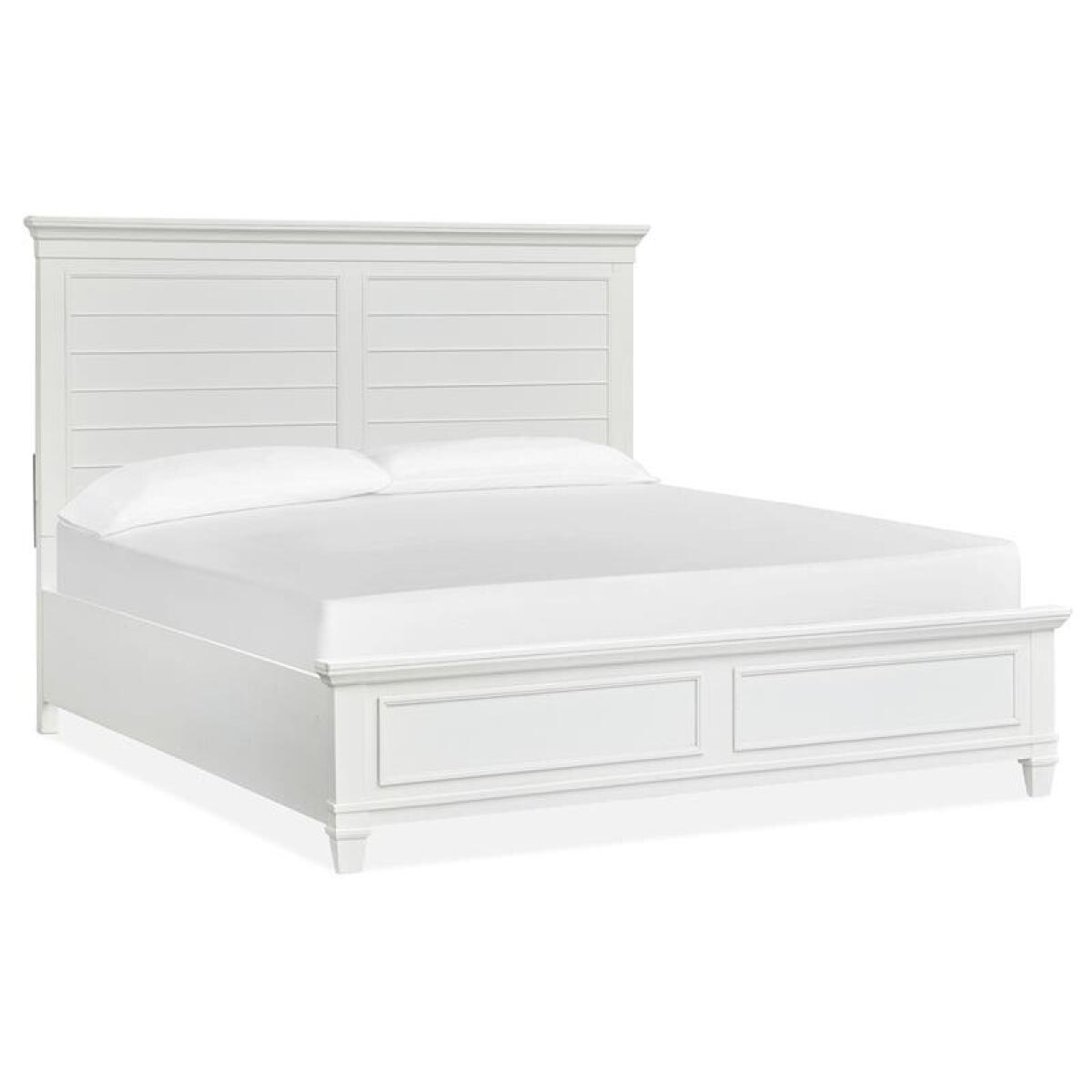 Charleston Complete Queen Panel Bed - White - Image 3