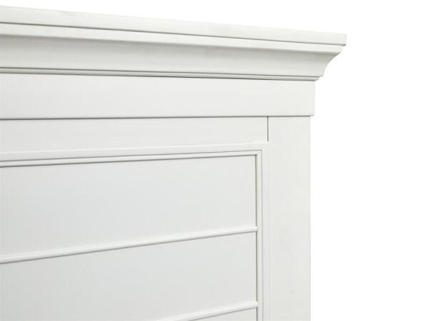 Charleston Complete King Panel Bed - White - Image 5