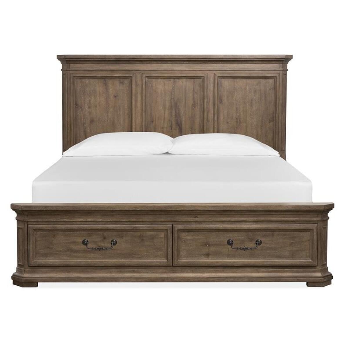 Adler Court Complete Queen Panel Storage Bed - Image 2