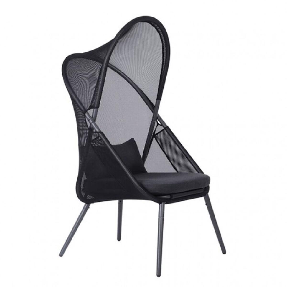 Alverta Foldable Chair (2/Ctn) Outdoor Chairs Black 4