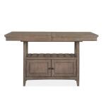 Paxton Place Wood Counter Dining Table Base SU Dining Table Bases Brown