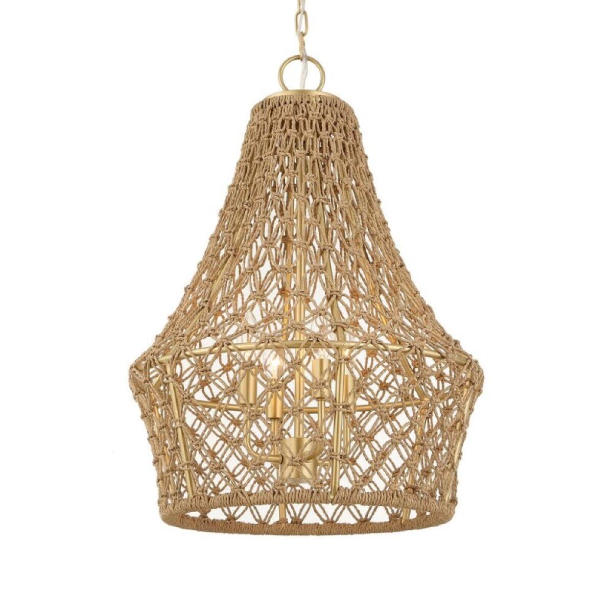 Macrame, 4 Lt Pendant - Image 2