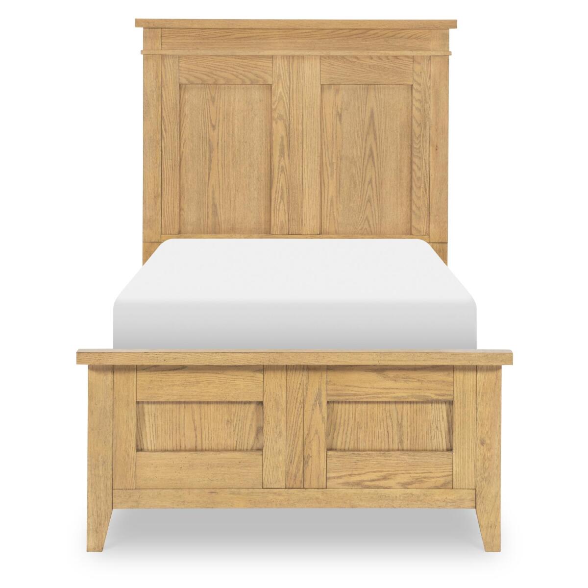 Complete Panel Bed Twin 3/3 Natural Hickory - Image 3