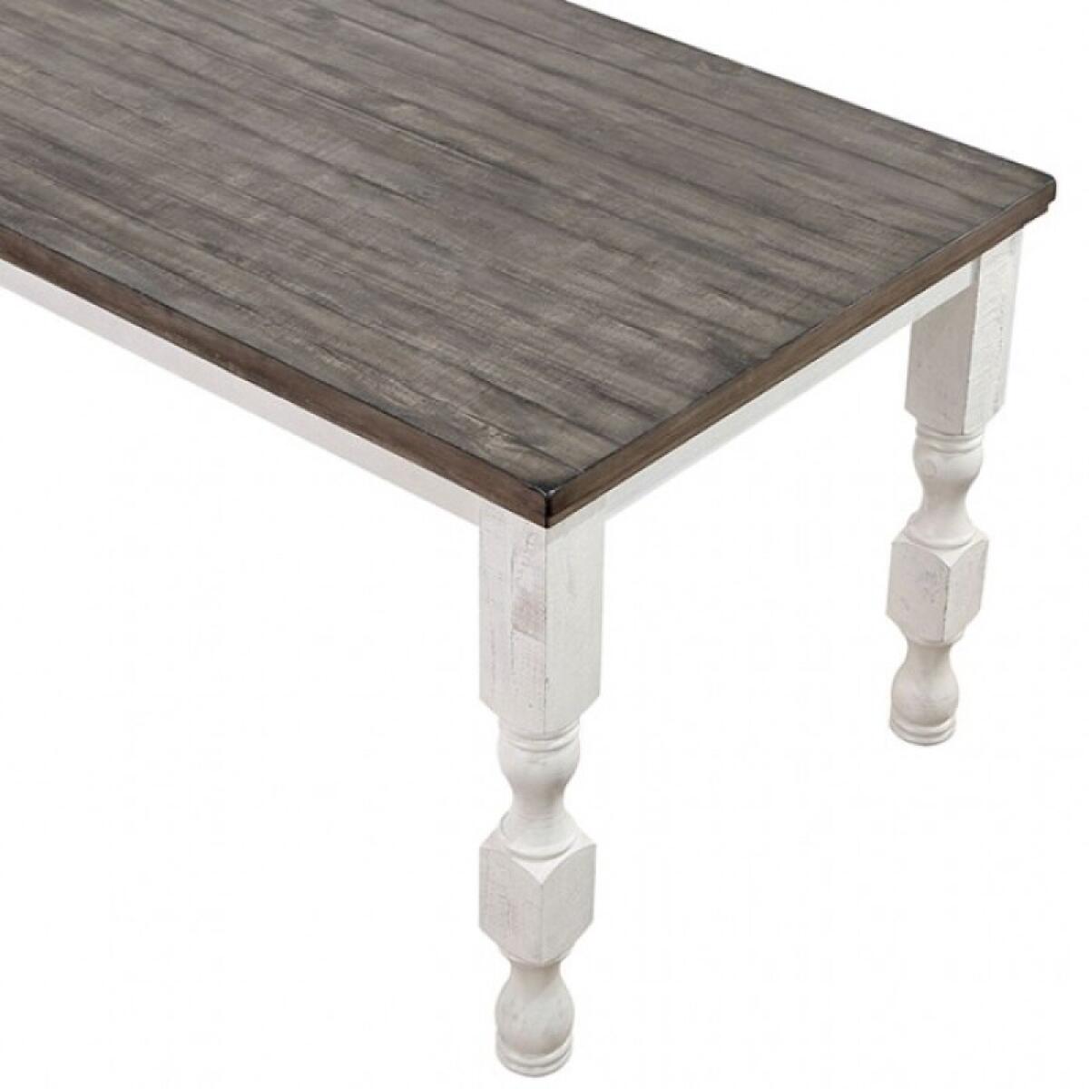 Calabria 7 Pc Counter Ht Table Set Dining Tables Antique White/Gray 7
