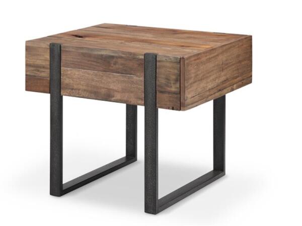 Prescott Rectangular End Table End tables Brown 7