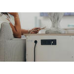 Islamorada 1-drawer / 2-door Electrified Coastal Nightstand - Image 5