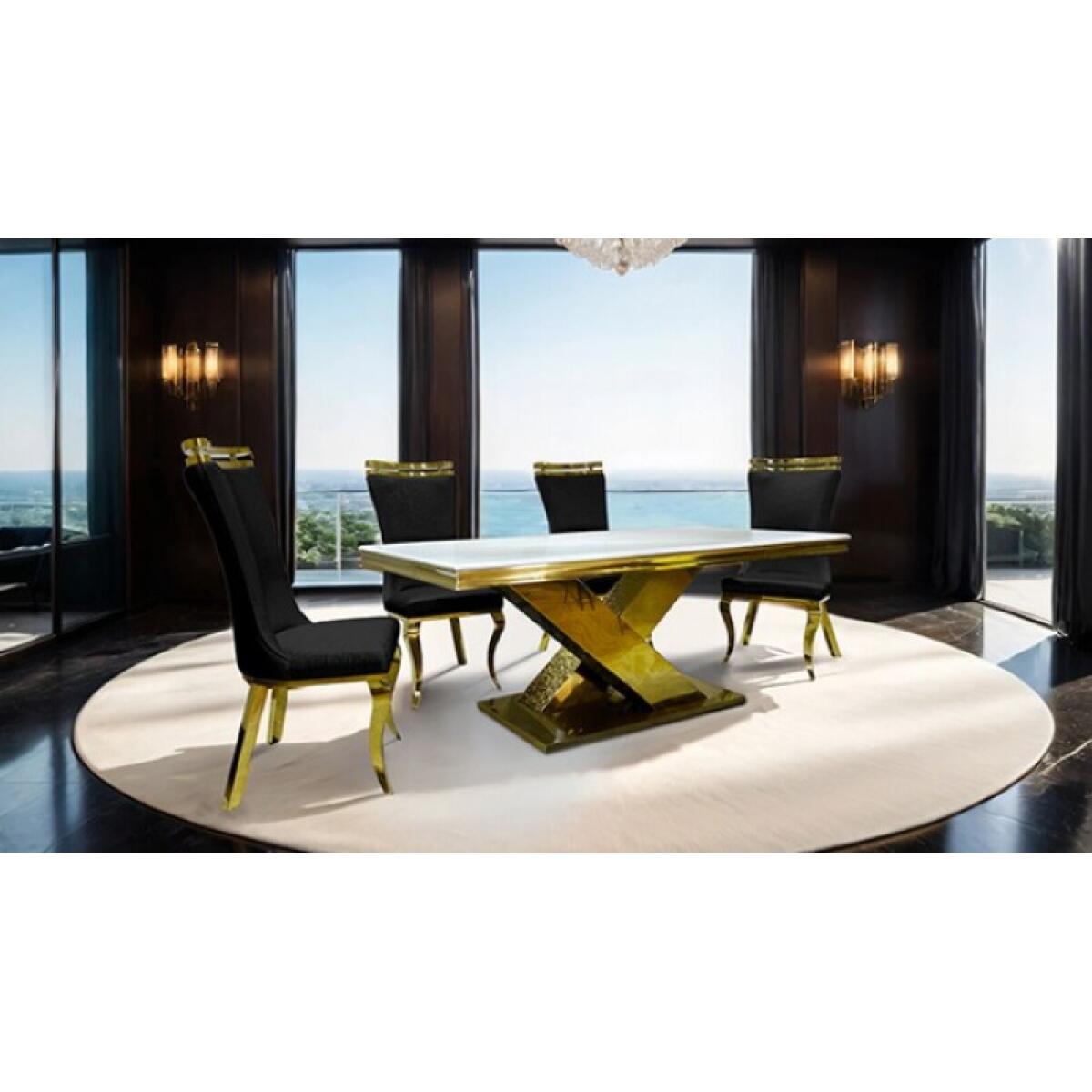 Palazzo Chair, Gold/Black (2/CTN) - Image 3