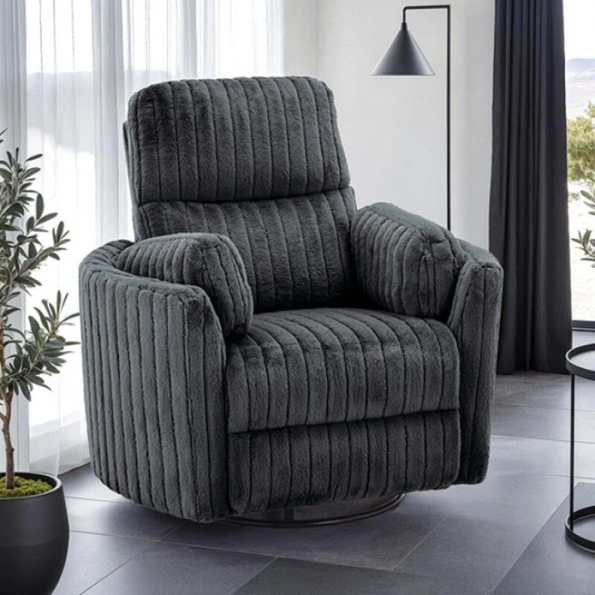 Belper Power Glider Recliner w/ Swivel Recliners Dark Gray 4