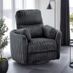 Belper Power Glider Recliner w/ Swivel Recliners Dark Gray 6