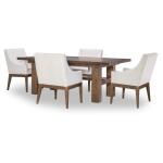 Complete Trestle Dining Table Dining Sets Brown 25