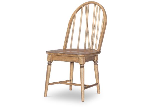 Windsor Side Chair V Shape Chairs & Benches Barnwood Oak