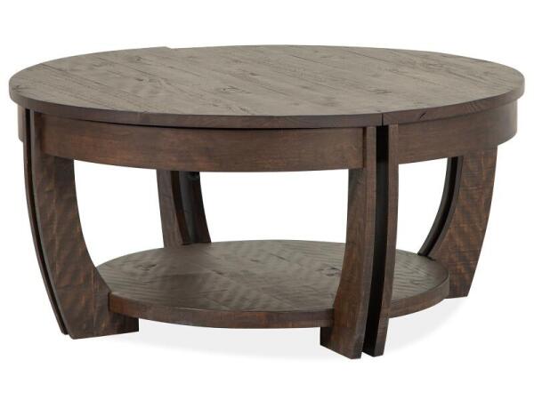Lyndale Lift Top Storage Cocktail Table w/Casters Cocktail & Coffee Tables Brown
