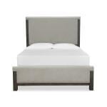 Plum Creek - Black Complete Queen Upholstered Panel Bed
