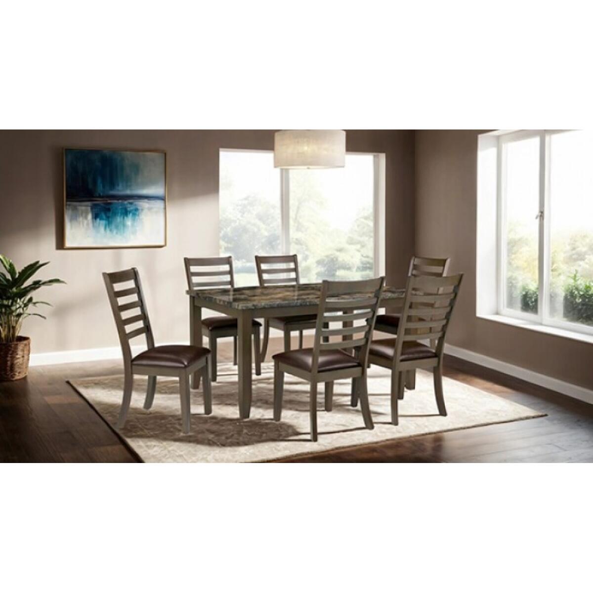 Adia 7 Pc. Dinning Table Set - Image 3
