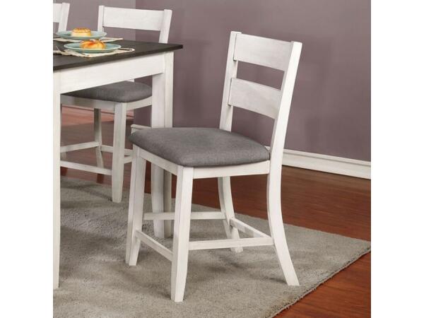 Anadia Counter Ht. Side Chair (2/Ctn) Barstools Antique White/Gray