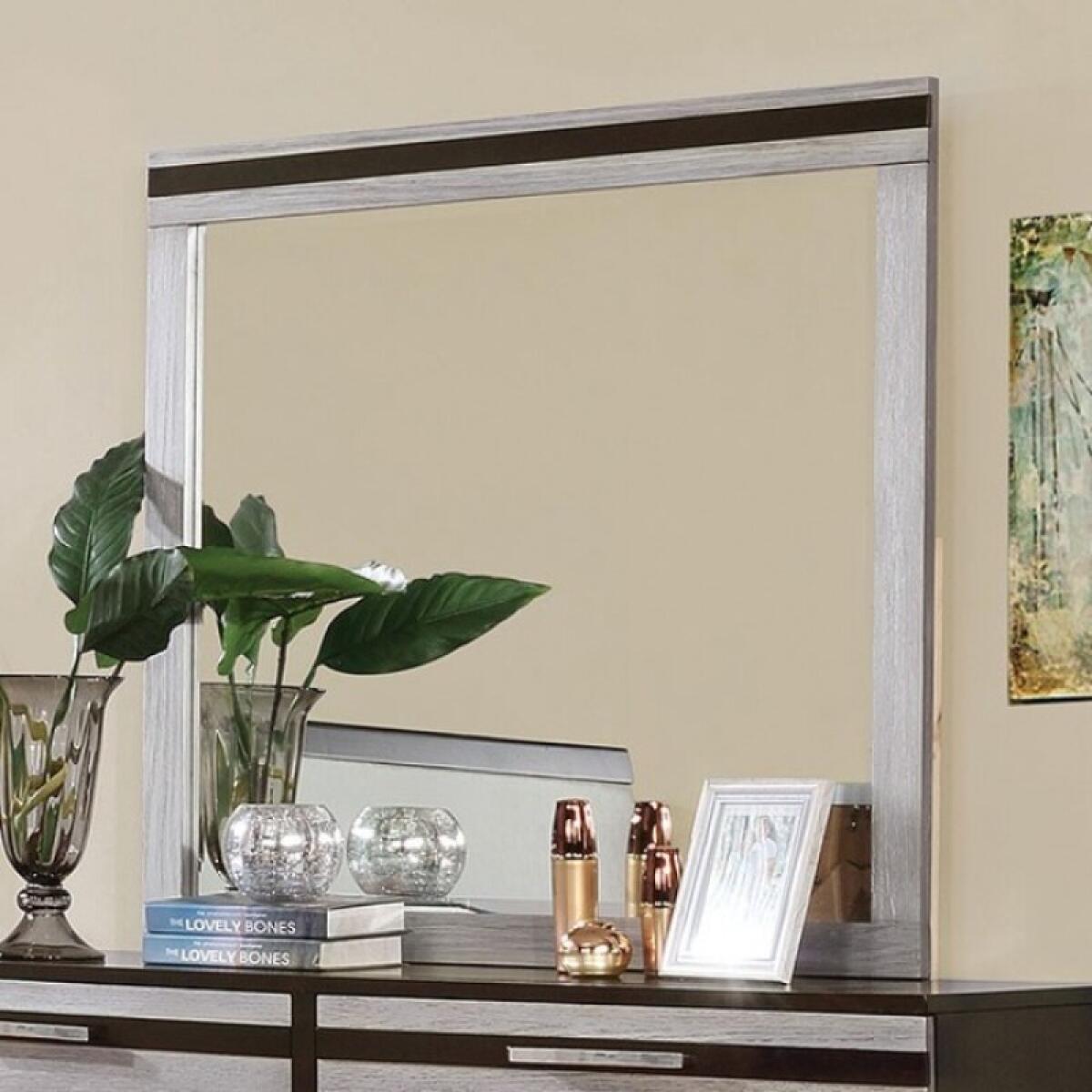 Euclid Mirror Dressers Dark Walnut/Light Gray 4