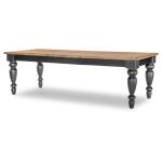 Chimney Leg Table Dining Tables Barnwood Oak And Kettle Black 19