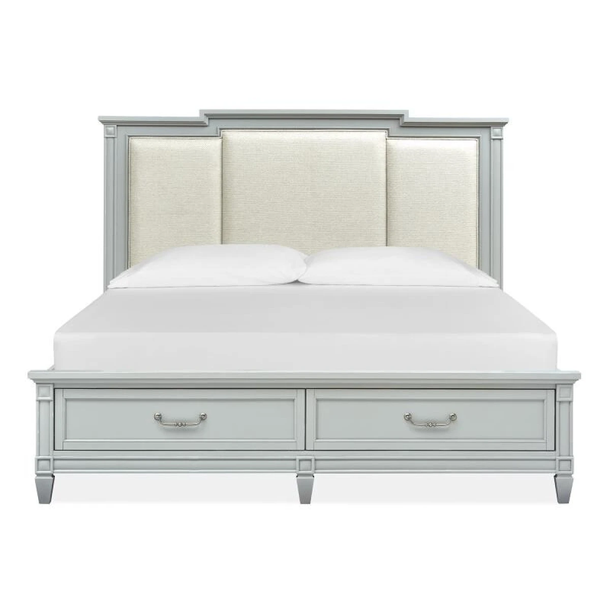 Glenbrook Complete Queen Panel Storage Bed w/Upholstered Headboard Beds Beds 4