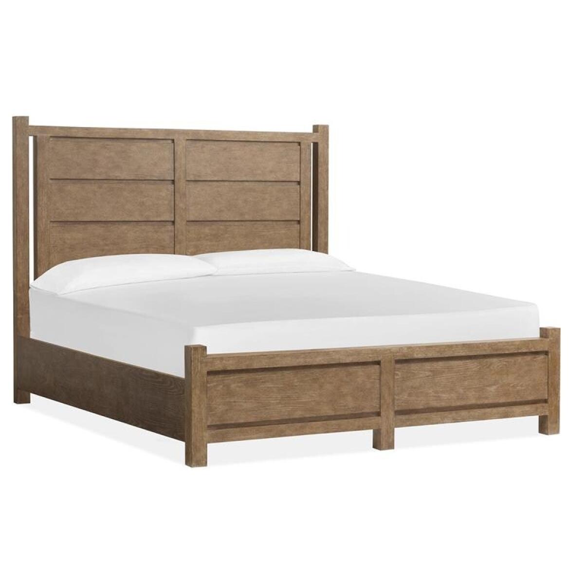 Plum Creek – LT. Brown Complete Cal.King Panel Bed Beds Beds 7