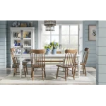 Turned Spindle Side Chair Chairs & Benches Barnwood Oak 18