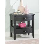 Open Ns 2 Drw Blacksmith Youth Nightstands Black 9