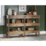 Vintage Market AT Turned Leg Console Storage Table 4 Drw Barnwood Oak CLH4010-706 - Image 4