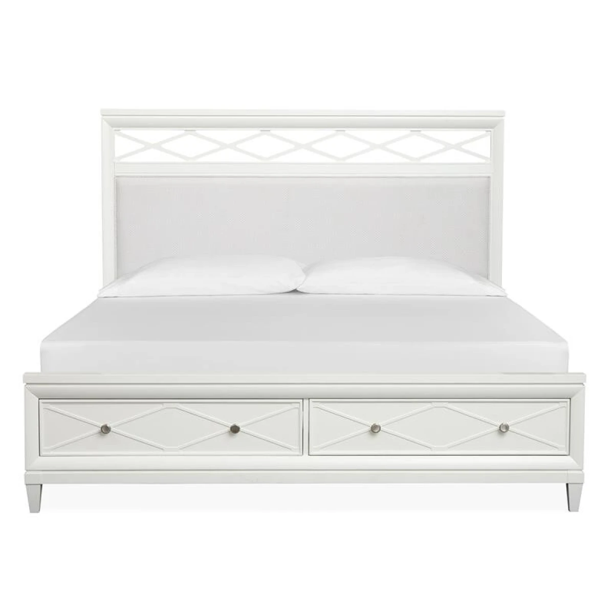 Springhouse B5993-55SF Wood Queen Panel Bed Storage Footboard KD - Image 2