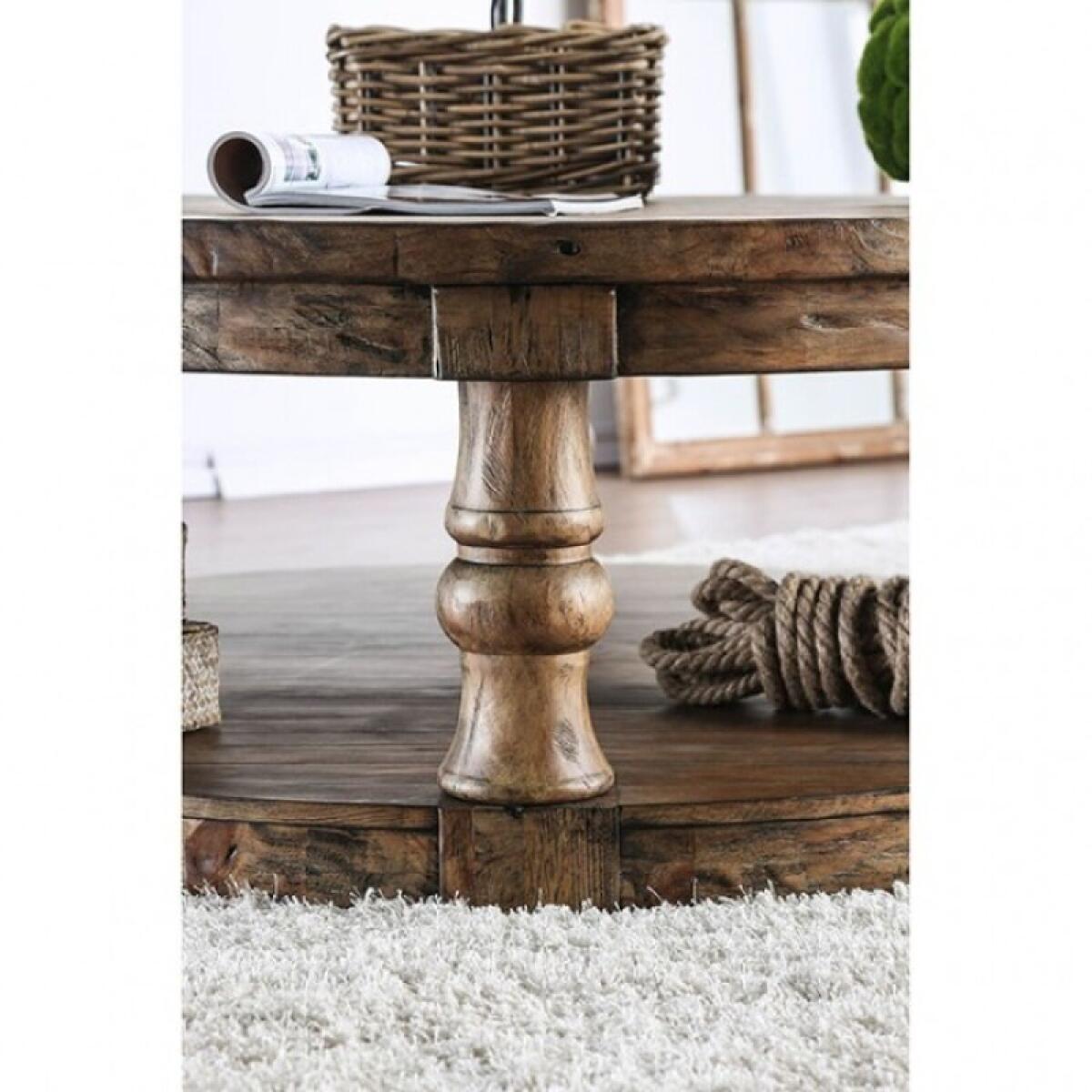 Mika Coffee Table Cocktail & Coffee Tables Antique Oak 6