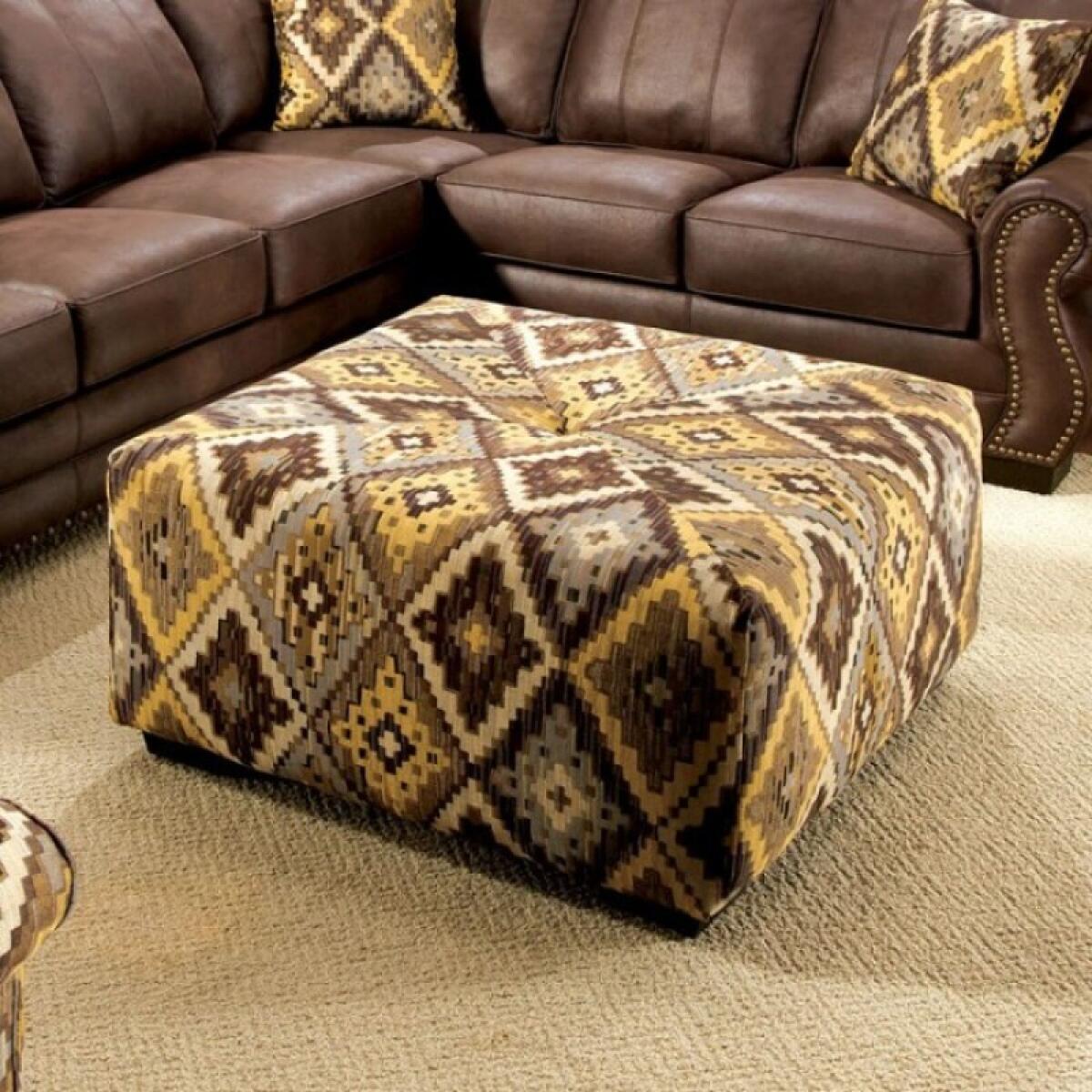 Van Dyke Ottoman - Image 2