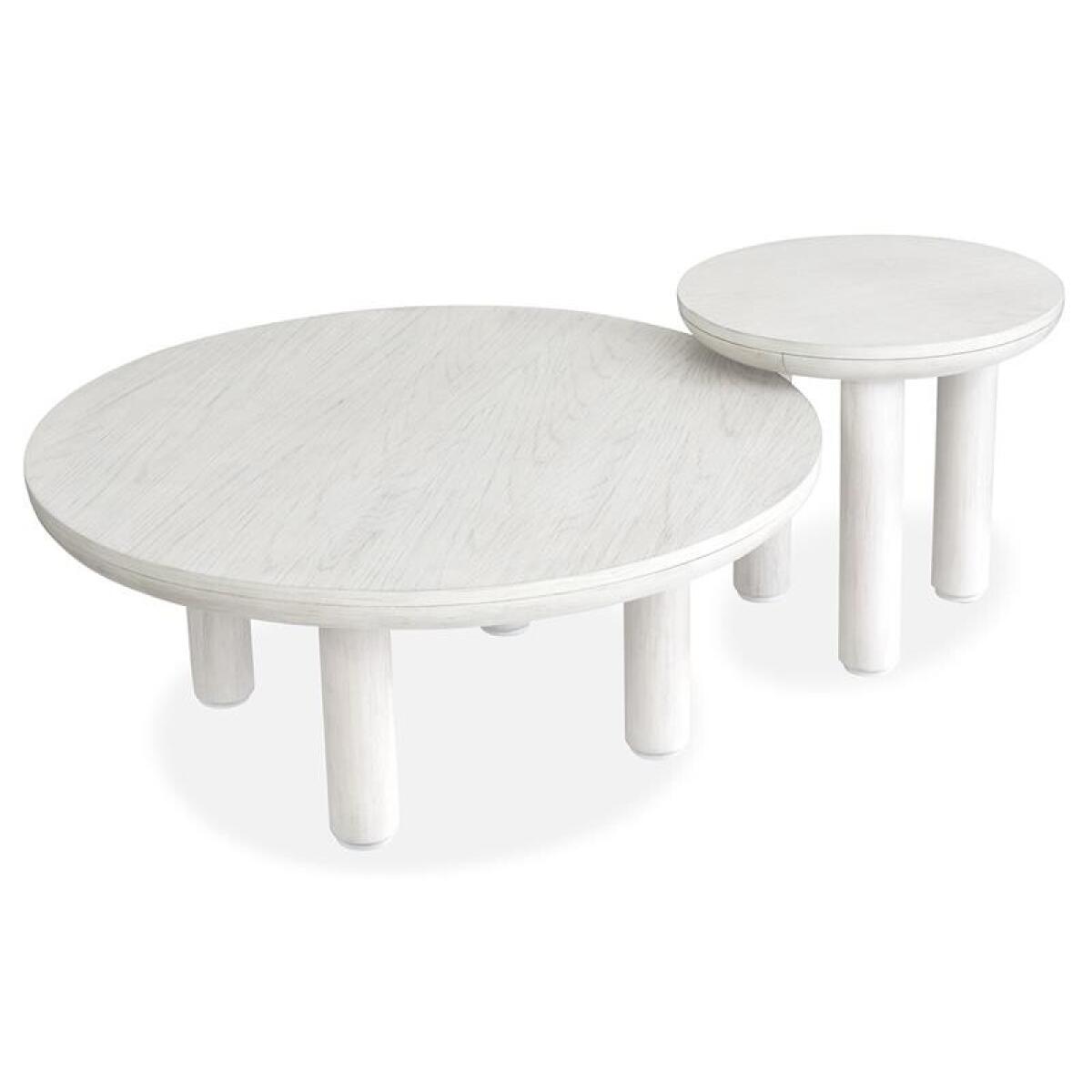 Sunset Cove - White Nesting Cocktail Table w/Casters - Image 10