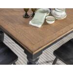Chimney Leg Table Dining Tables Barnwood Oak And Kettle Black 24