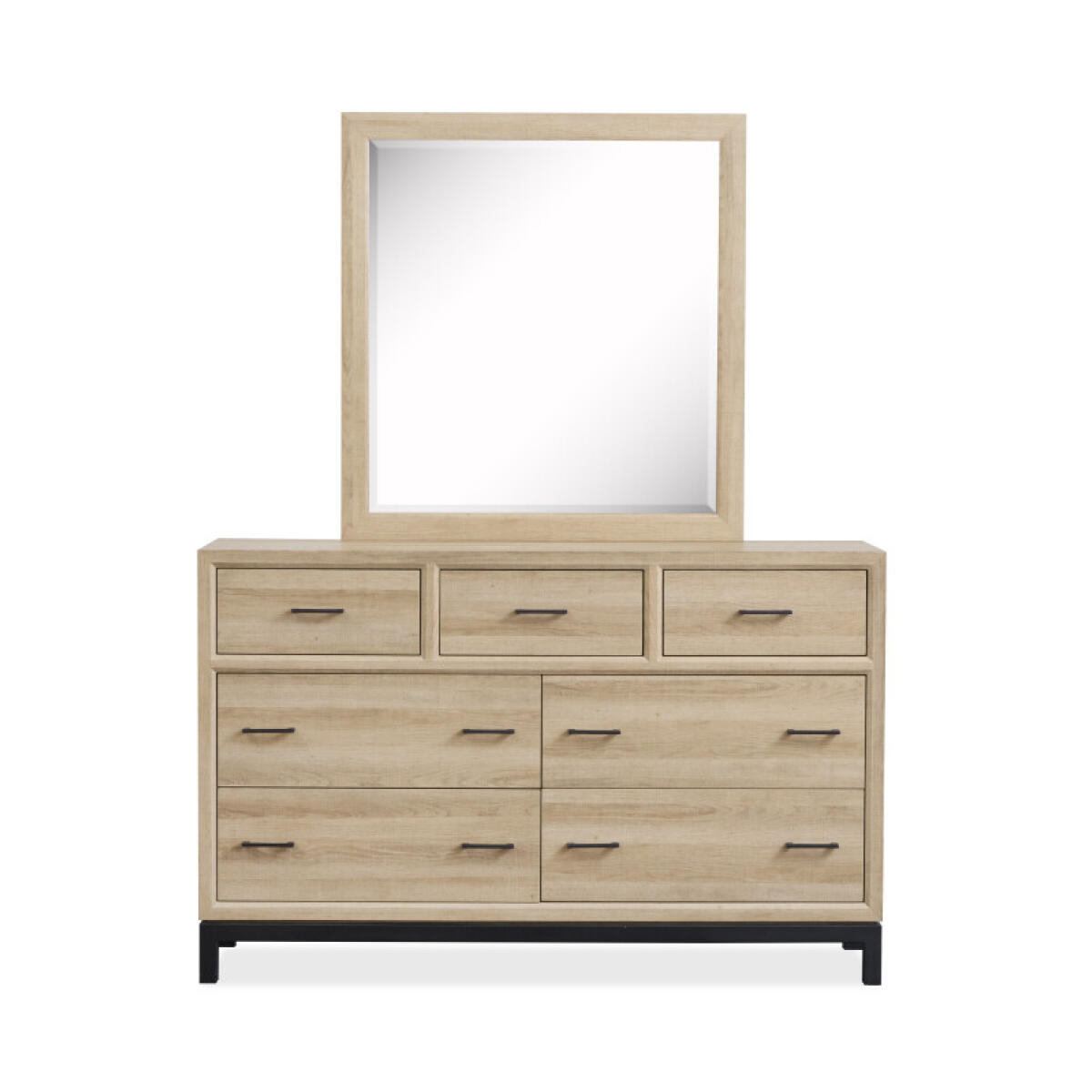 Dresser with Portrait Mirror Dressers Cream 6