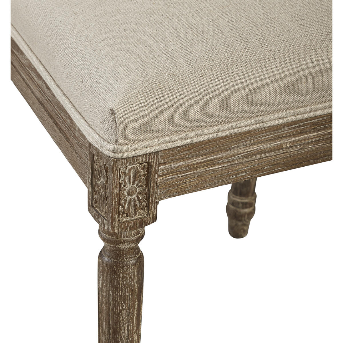 Linen & Oak Caned Back Side Chair Chairs & Benches Chairs & Benches 7