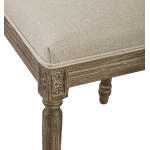 Linen & Oak Caned Back Side Chair Chairs & Benches Chairs & Benches 12