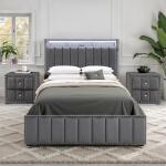 Farese Queen Bed w/ 2 Nightstands
