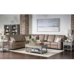 LU370 Fen Positano Fumo (Direct Container Only) UP P1 Laf Glider Loveseat With Console, And One 18 In Pillow - Image 2
