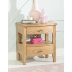 Open Ns 2 Drw Natural Hickory Youth Nightstands Brown 9