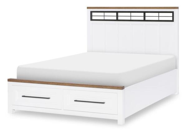 Complete Metalwork Panel Bed W. Storage Footboard, Full 4/6 Youth Beds Legacy Classic Furniture