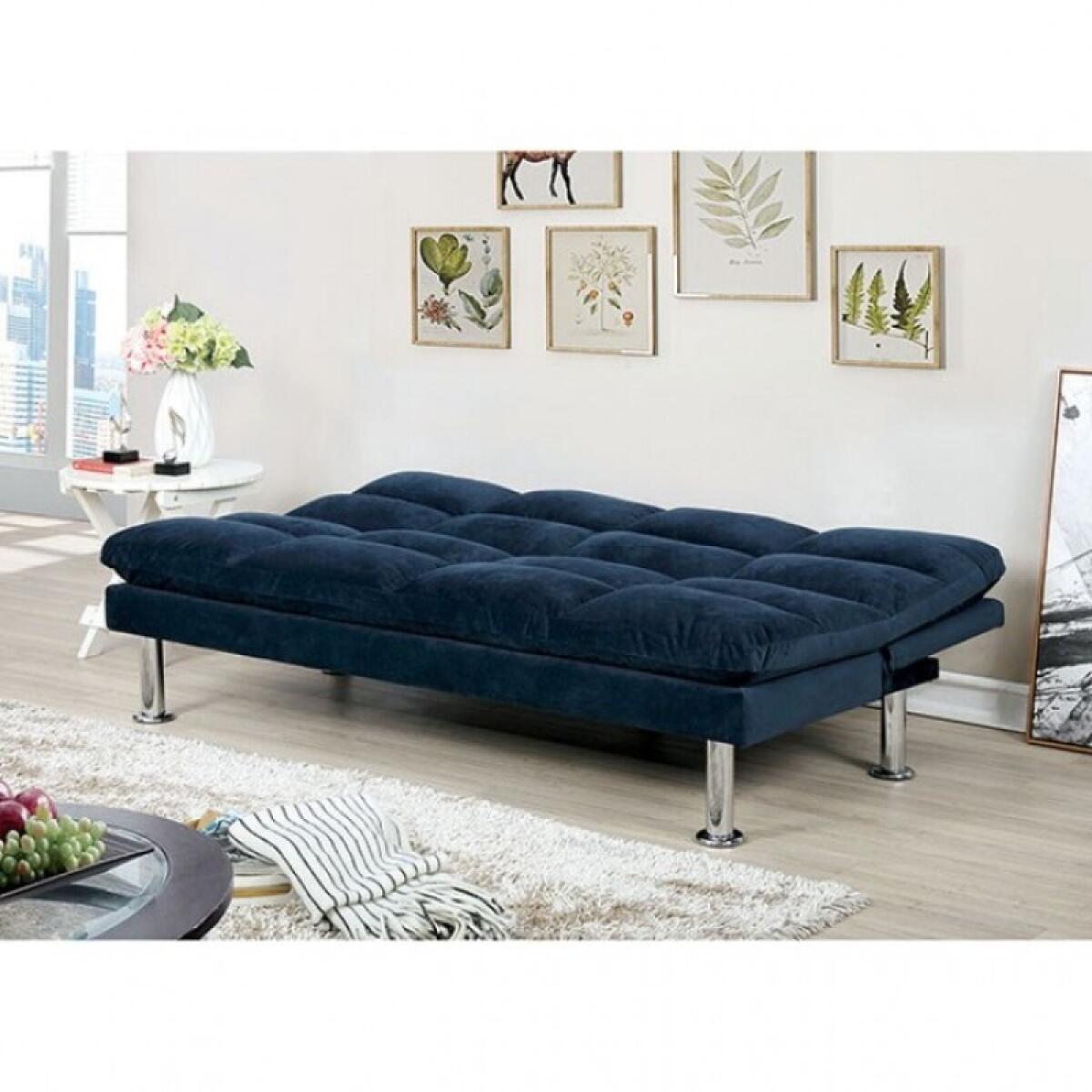 Saratoga Futon Sofa Sleeper Sofas Blue 6
