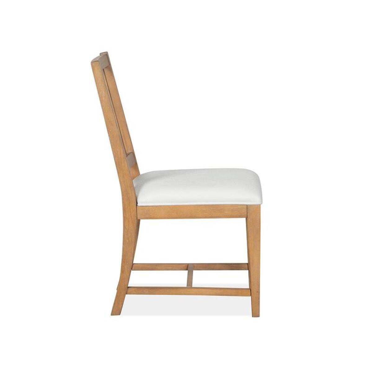 Lindon Dining Side Chair w/White Upholstered Seat (2/ctn) - Image 3