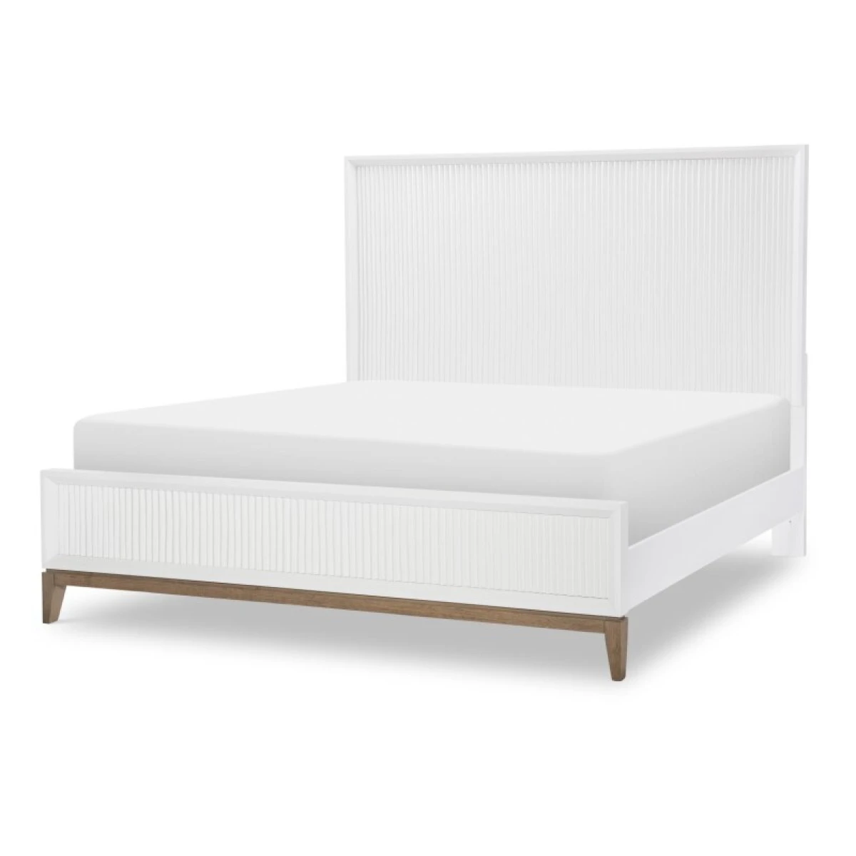 Complete Sculpted Panel Bed Queen 5/0 Beds Beds 4