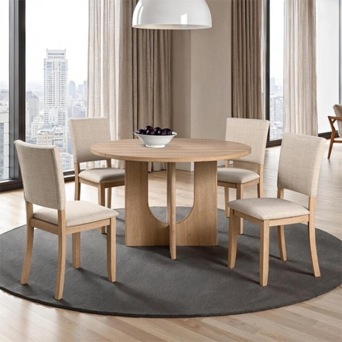 Oberto 5 Pc Round Dining Table Set - Image 2