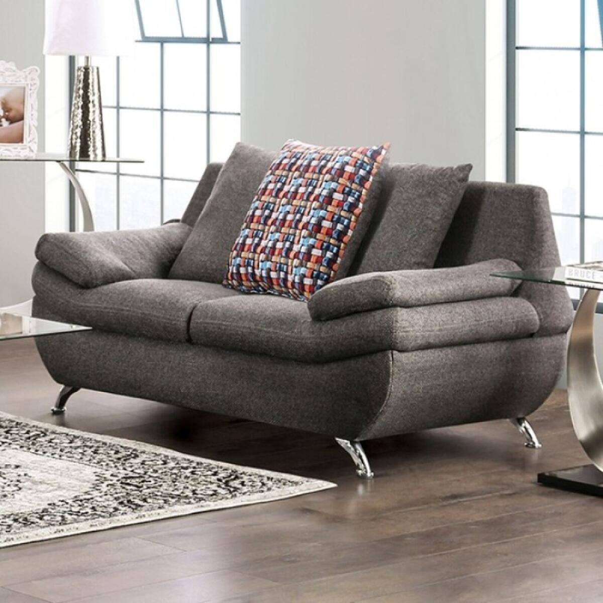 Sarnen Loveseat Loveseats Dark Gray 4