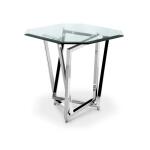 Lenox Square Chrome Plated Octagonal End Table Base KD