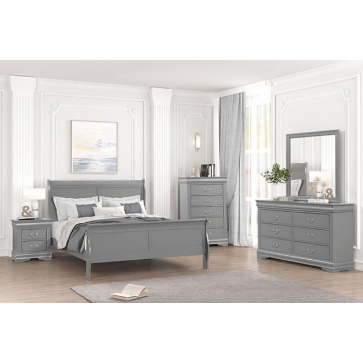 Louis Philippe 4 Pc Queen Bedroom Set - Image 3